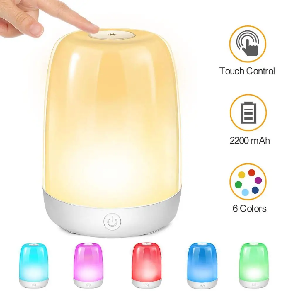 Led-Night-Light-6-RGB-Colorful-Lights-Switchable-Touch-Lamp-3-Levels-Brightness-USB-Charging-For