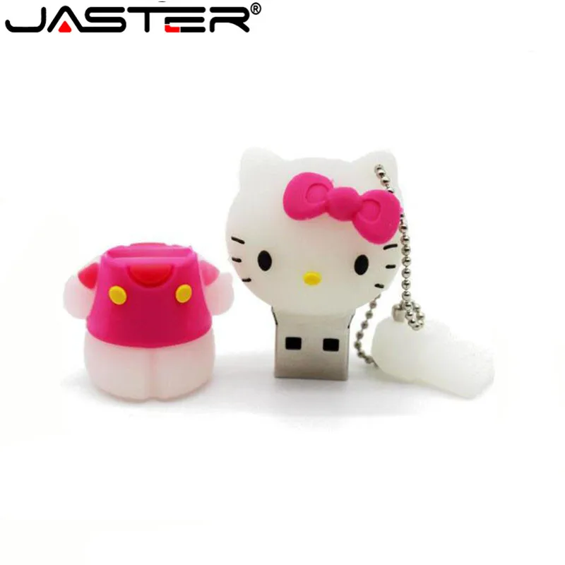Usb флеш накопитель JASTER Lovely с мультипликационным принтом 32 ГБ 64 милый мини флешка