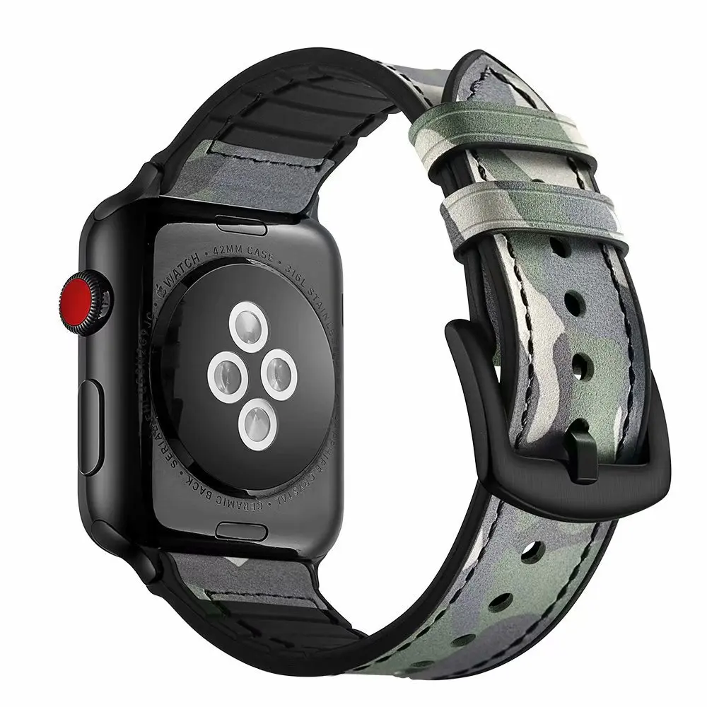 Cinturino для apple watch 5 42 мм ремешок для iwatch i watch ремешок кожаный ремешок для часов 44 мм серия 4 3 2 1 полосы correa ремень
