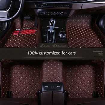 

Leather Custom car floor mats for peugeot 308 206 508 5008 301 2008 307 207 3008 2012 waterproof car accessories styling car car