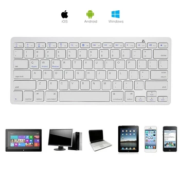 

Professional Ultra-slim Wireless Keyboard Bluetooth 3.0 Mini Highly Sensitive Keyboard For Apple iMac iPad Android Phone Tablet