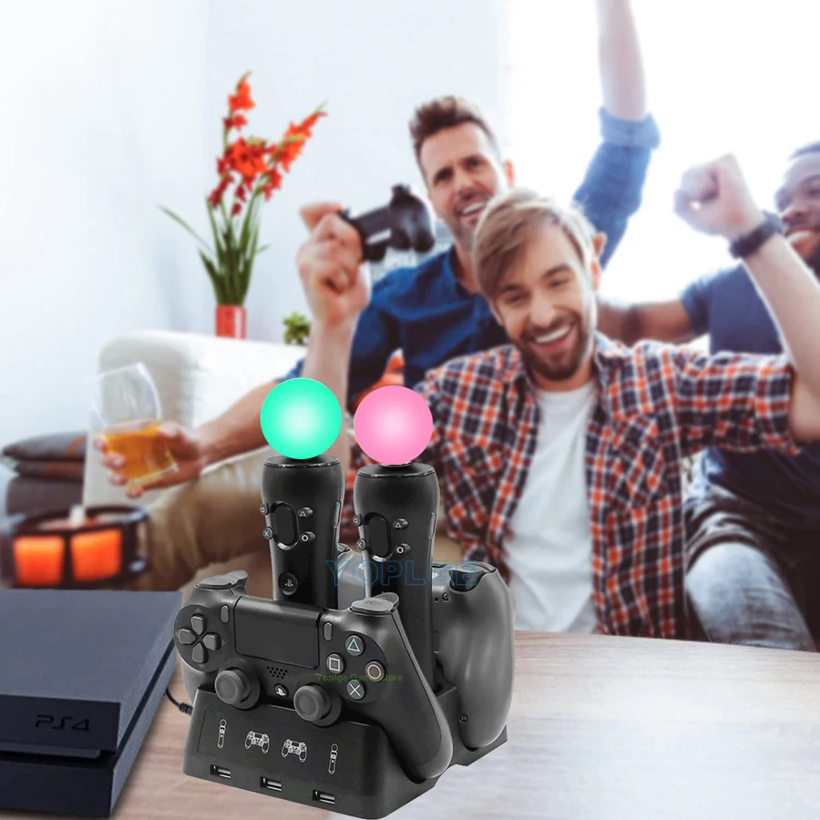 Новинка 2020 джойстик PS4 PS Move VR PSVR геймпад зарядное устройство подставка контроллер