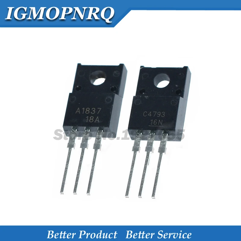 10CS 5air 5 шт. 2SC4793 + 2SA1837 TO-220 C4793 A1837 Новый | Электронные компоненты и принадлежности