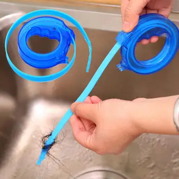 

1pc Home Cleaning Brushes Tools Accessories Drain Sink Cleaner Bathroom Unclog Sink Tub Snake Brush Hair Removal Cleaner Tool