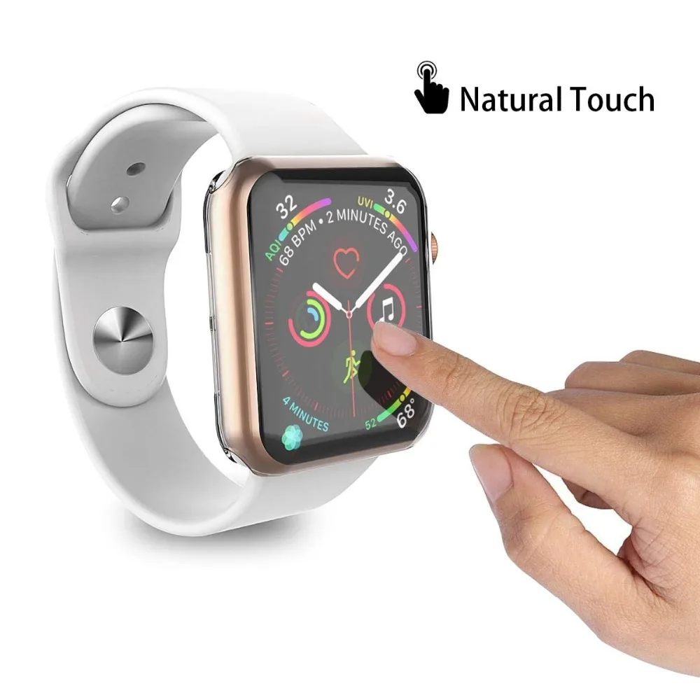Чехол для часов Apple watch 4 3 2 1 42 мм 38 мм мягкий 360 тонкий чистый ТПУ защитный чехол s для iWatch series 4/3/2/1 44 мм 40 мм