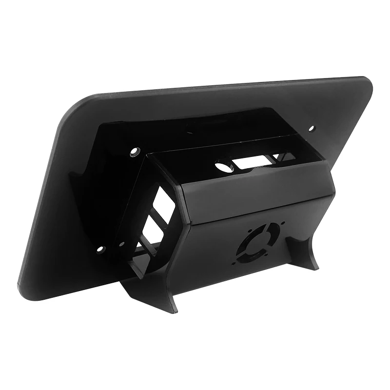 Estojo Acrílico para Raspberry pi Estojo para Tela Oficial Suporte Preto para Tela Sensível ao Toque Lcd de Raspberry pi Modelo b pi 4 - Imagem 5