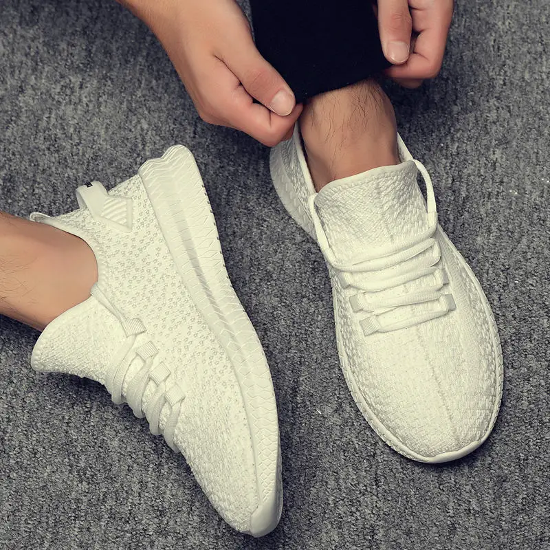 

Men's sports casual running flying woven shoes fashion versatile comfortable and breathable men's shoes in summer