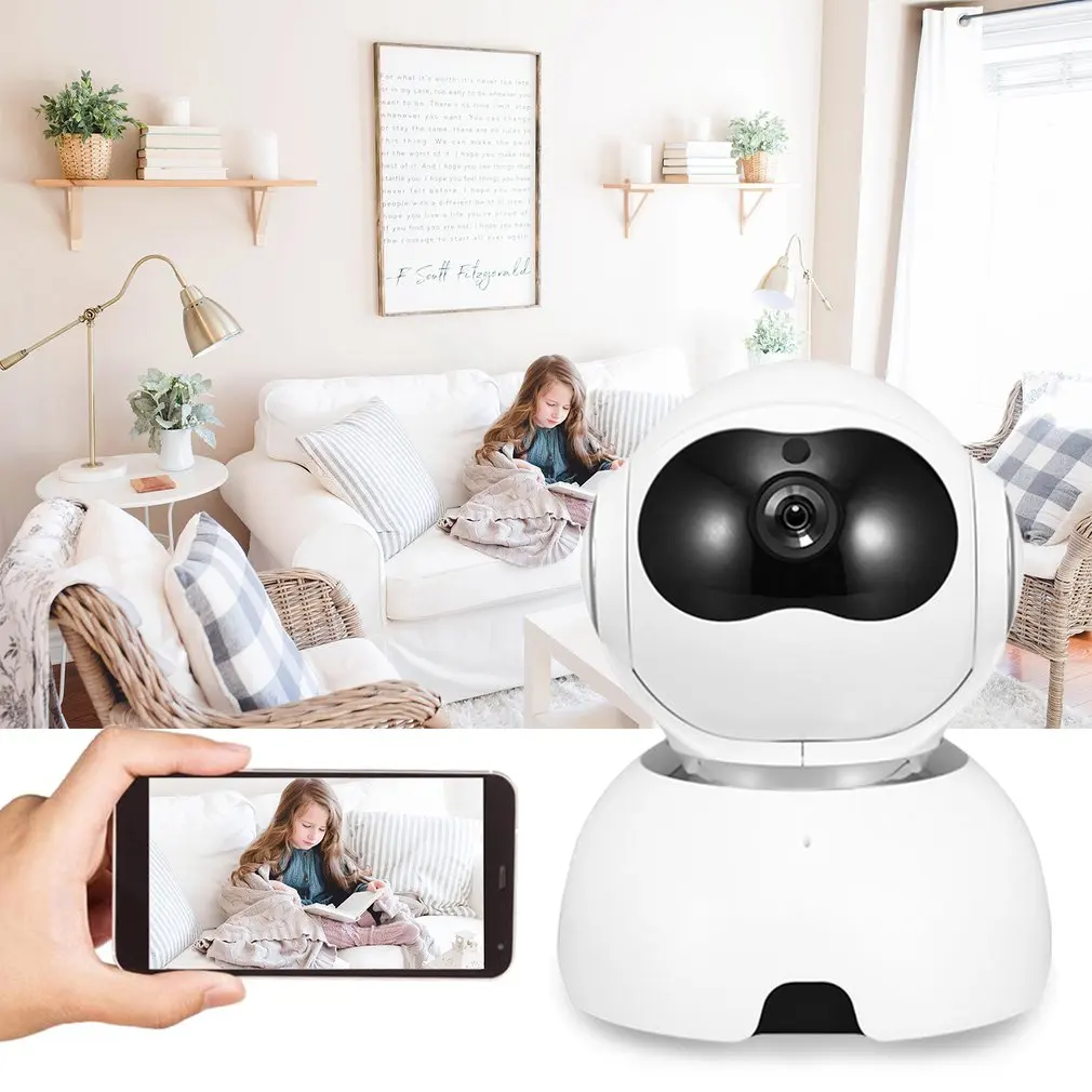 Смарт-камера Веб-камера 1080P Wifi панорамирование ночного видения 360 угол дома панорамный Wifi Ip видеокамера просмотр монитор младенца