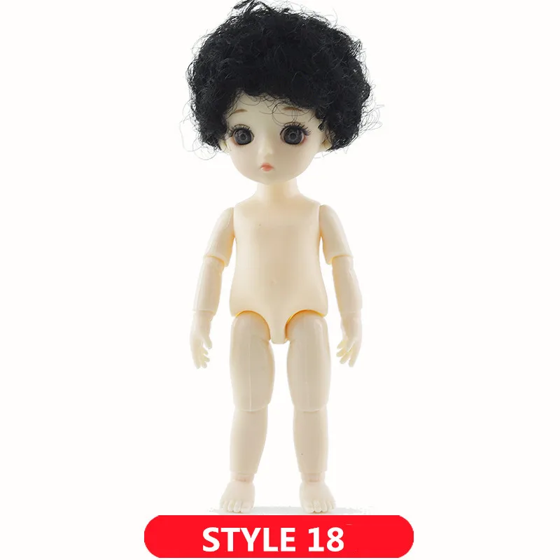 1/12 BJD куклы 13 суставов DIY милые куклы принцессы 16 см 3D глаза ручной работы оригинальные куклы для девочек игрушки для детей подарки на день рождения