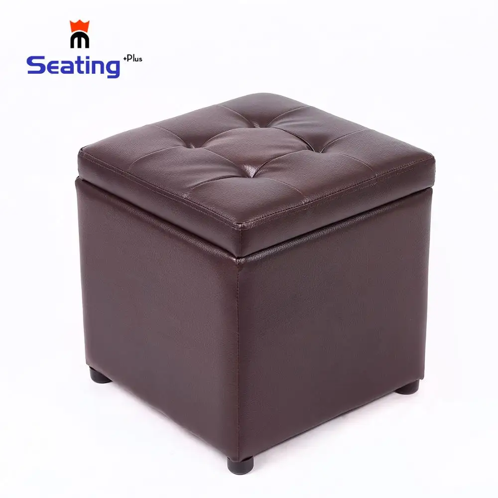 Seatingplus ПУ кожа квадратная оттоманка для хранения цельный дизайн кухня спальня