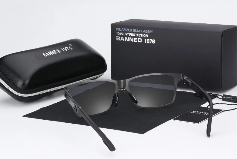 Мужские солнцезащитные очки из алюминиево-магниевого сплава, HD поляризованные зеркальные металлические солнцезащитные очки, мужские очки для вождения, крутые оттенки