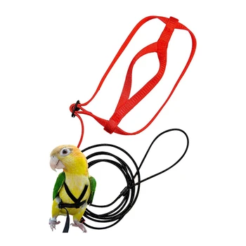 

2x Pet Bird Harness and Leash,Adjustable Parrot Bird Harness Leash - Pet Anti-Bite Training Rope Harness and Leash(XS&P)