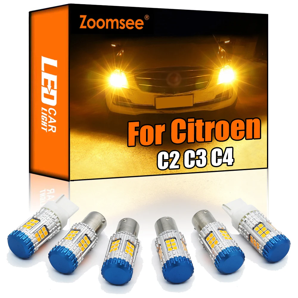 Zoomsee Canbus Per Citroen C2 C3 C4 Xsara Picasso Ds3 Ds4 Ds5 2000-2020 Nessun Errore Hyper Flash Veicolo Led Indicatore Di Direzione Lampadina