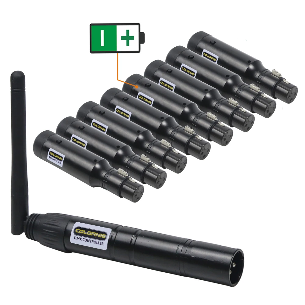 Беспроводной Перезаряжаемый DMX приемник DMX512 контроллер передатчик для дискотеки