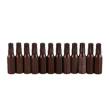 

12 Pcs 1/4-Inch Hex Shank Magnetic T25 Torx Security Screwdriver Bits