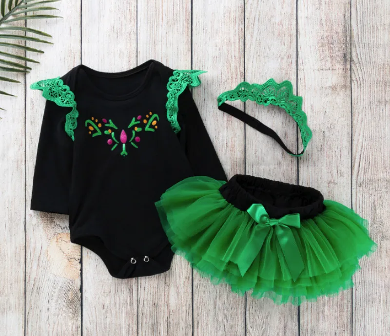 Детский костюм принцессы с кружевными рукавами для новорожденных