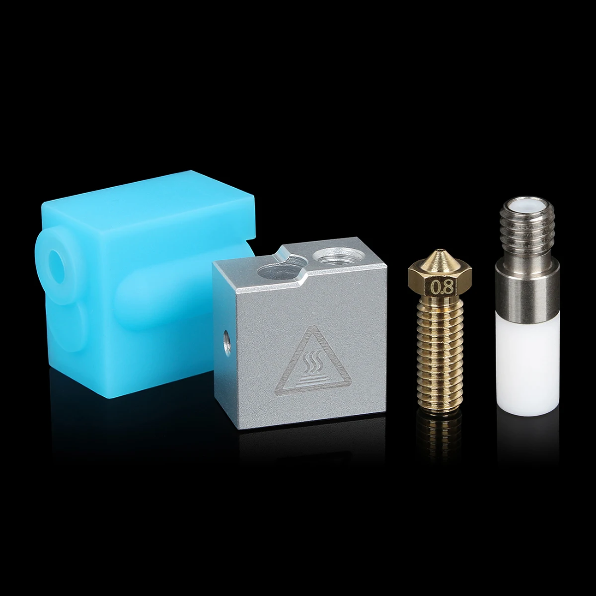 LERDGE-3D 프린터 부품 BP6 E3D V6 볼케이노 핫 엔드 모듈 0.4mm/0.8mm 1.75MM 노즐 키트, 보우덴 압출기 핫 엔드 액세서리