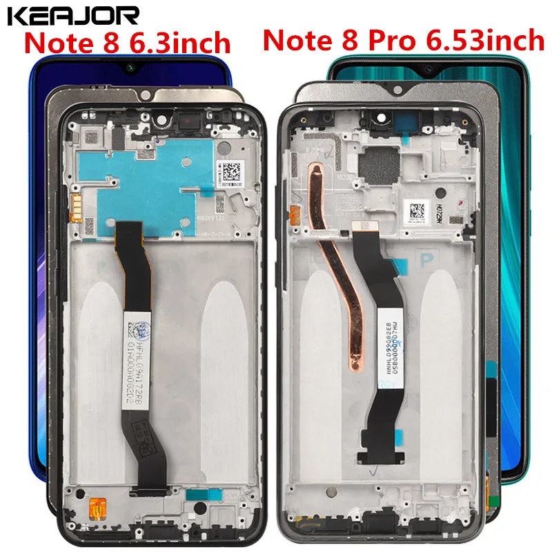 ЖК экран для Redmi Note 8 Pro 6 53 дюйма протестированный дисплей AAA + сменный сенсорный 3