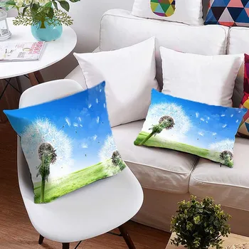 

WOSTAR Dandelion floral cushion covers 40x40cm throw pillow covers rectangle/Square Pillowcases modern home decoration