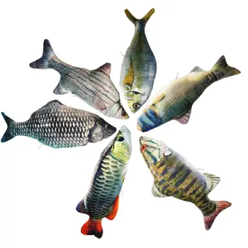 

Electric Moving Fish Cat Toy Realistic Plush Simulation Electric Wagging Fish Kids Toy Catnip Kicker Toy For Kitten Kitty Pet