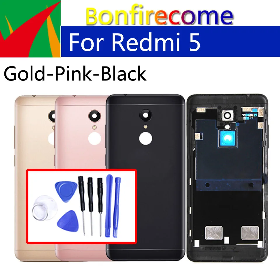 Задняя крышка батарейного отсека для Xiaomi Redmi 5 Redmi5 задняя чехол на заднюю крышку