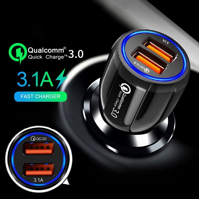 Car USB Charger 2 Port Fast for Volvo Ford focus VW Volkswagen JETTA MK6 GOLF 5 6 7 For Skoda Fabia | Автомобили и мотоциклы