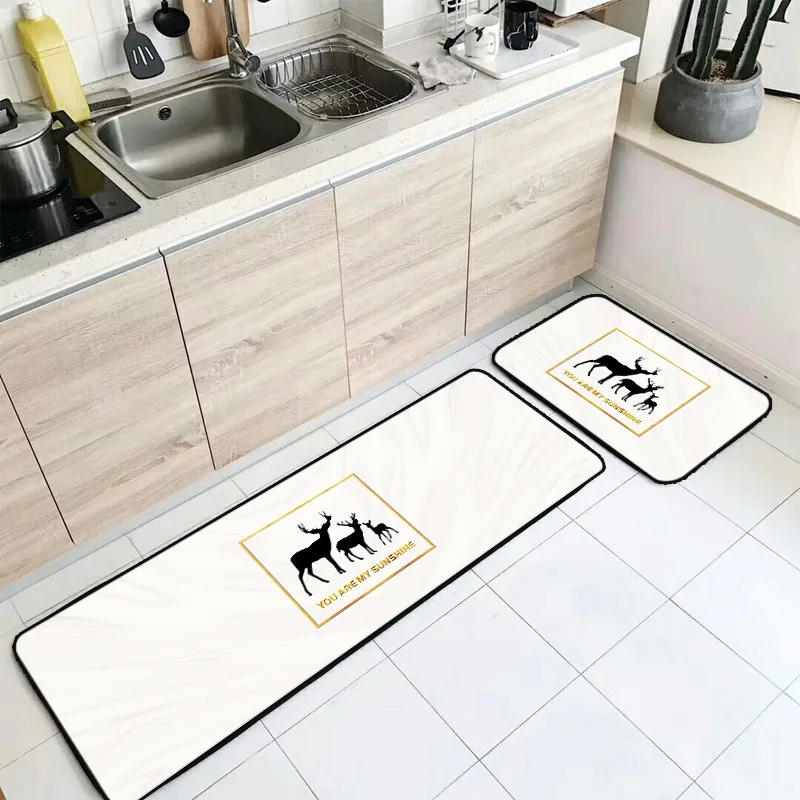 Ретро марокканский длинный кухонный коврик для ванной, напольный коврик, домашний коврик для входа, впитывающий ковер для спальни, гостиной, нескользящий