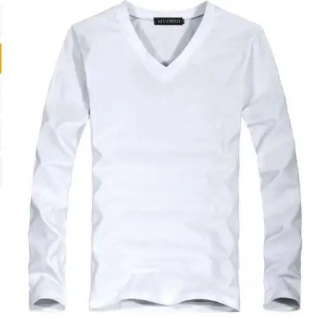 Осенние мужские повседневные футболки Off White однотонная брендовая одежда с круглым вырезом и длинным рукавом мужские тонкие футболки одежда топы футболки размера плюс