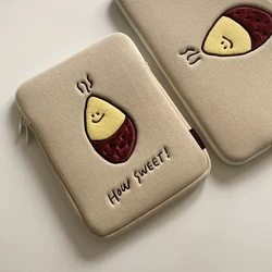 Pochette coréenne pour iPad 10.5, étui de chariot pour iPad Air 10.2 Ins, mancherons patate douce pour iPad 12.9 pro, sac pour tablette de 15 pouces 11 pouces à la mode 