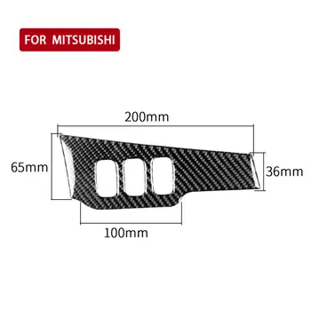 

Carbon Fiber Decoration Trim Switch Frame For Mitsubishi Lancer Evo 2008-14 1PCS