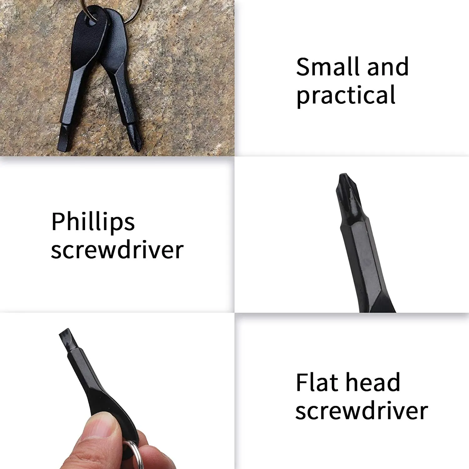 Under 2PCS Portable Phillips Slotted Screwdriver Key Ring Keyring Hike Outdoor Multi Mini Pocket Repair Tool Gadget Under 2PCS Portable Phillips Slotted Screwdriver Key Ring Keyring Hike Outdoor Multi Mini Pocket Repair Tool Gadget