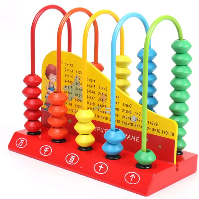 

Wooden Abacus for Kids Math Learning Educational Toys Maths Counting Beads Toddlers Preschool Kindergarten Toy