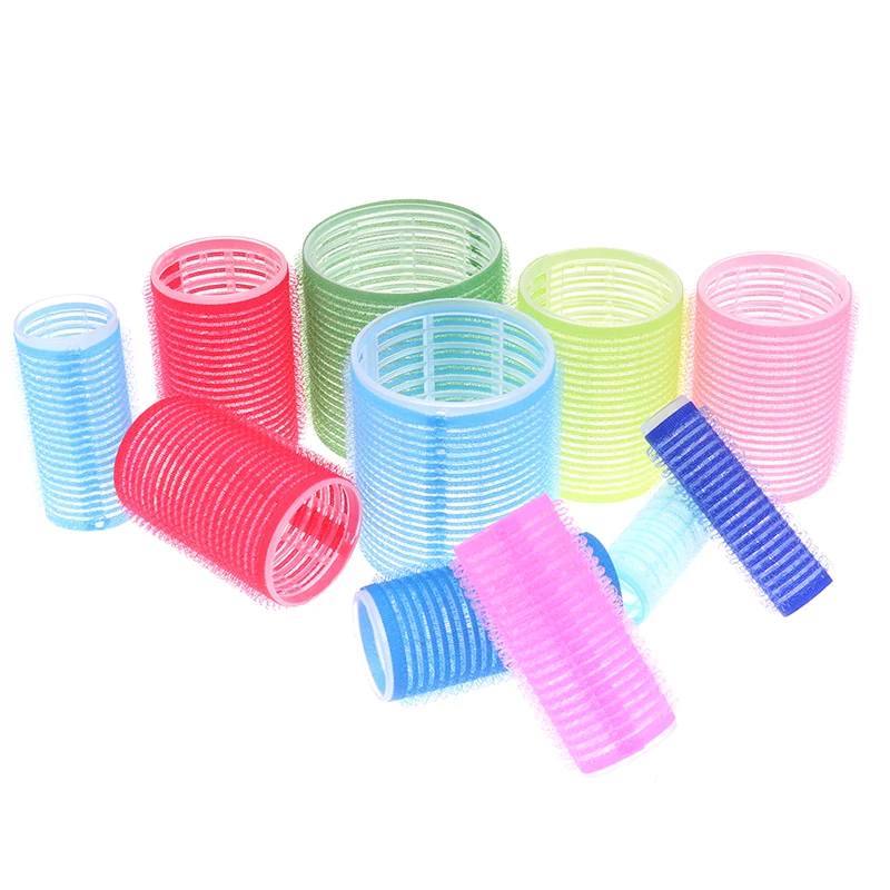 Jumbo Hair Rollers 6 Pcs Curlers Self Grip Holding Rollers Hairdressing