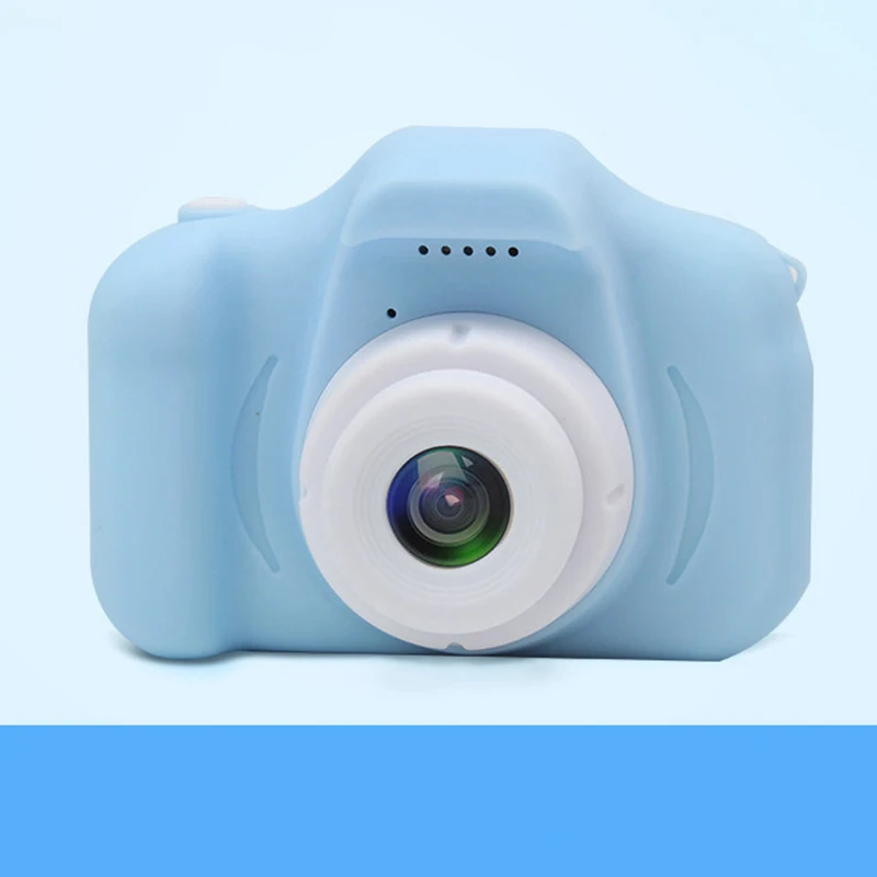 Upgraded version Новинка 2,0 дюймов мини мультяшная детская камера цифровая видеокамера HD перезаряжаемая детская камера игрушка подарок на день рождения детская игрушка - Цвет: Upgraded version