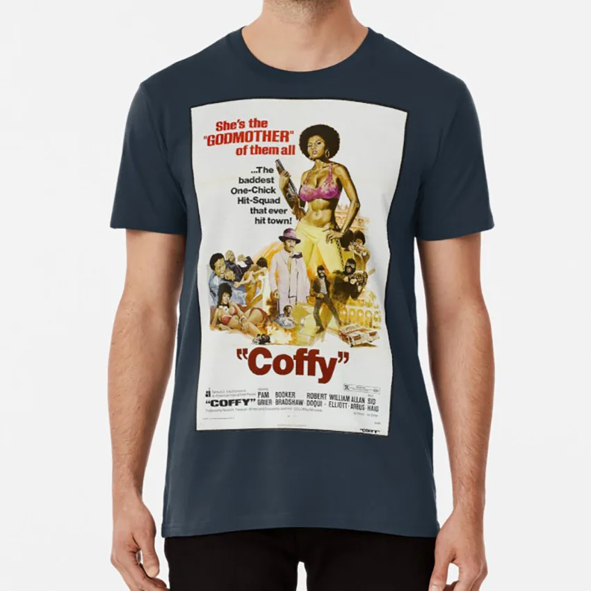 Coffy (розовый) Футболка pulp Boutique grindhouse фильм эксплуатации Ретро Винтажные стили