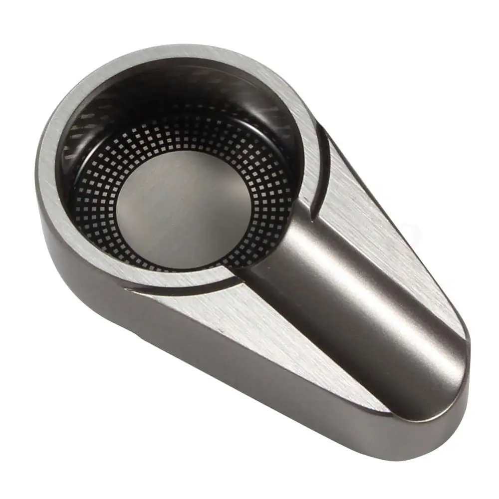 GALINER Travel Aluminium Alloy Metal Cigar Travel Ashtray Silver Silver
