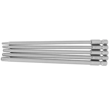 

Promotion--5Pcs 150Mm Torx Screwdriver Bits Long Magnetic Electric Screwdriver Bits Set Multifunction Screwdriver Tools T10-T30