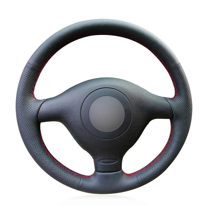 LQTENLEO Cubierta De Cuero Artificial Para Volante De Coche, Protector
