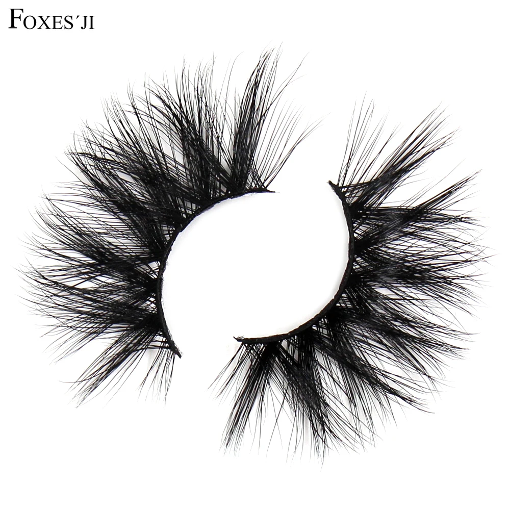 

FOXESJI 25mm Mink Lashes 3D Eyelashes Reusable Fluffy Cross Full strip Lashes Eye Eyelash Extension Natural Eyelashes Makeup G05