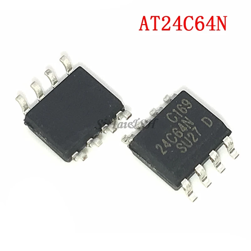 10 шт. 24C64 SOP8 AT24C64N SOP AT24C64AN SOP-8 SMD новый и оригинальный микросхема IC | Электронные