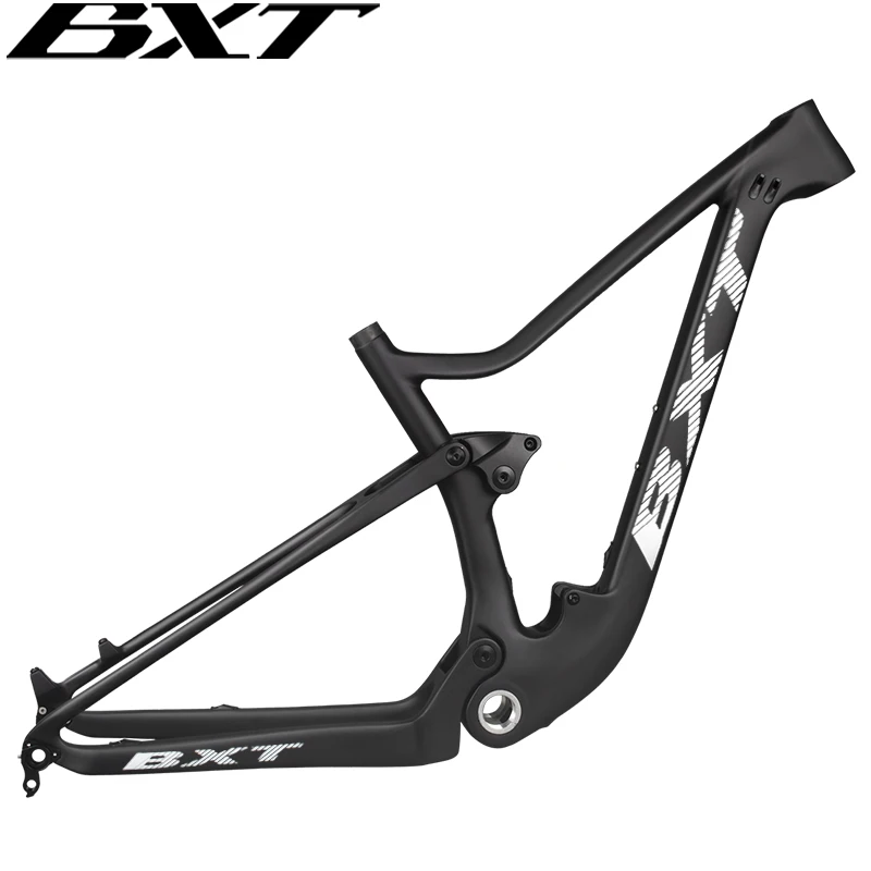 Bxt Bicicleta Carbon 29 BXT Carbon Full Suspension MTB Frame, 29er