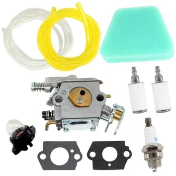 

Primer Bulb Carburetor Kit Fuel Line Spark Plug For Craftsman 358350380