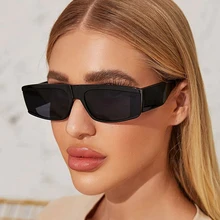 Gafas de sol de moda para mujer, anteojos de sol femeninos de diseño de marca, Retro, rectangulares, Vintage, UV400, 2021