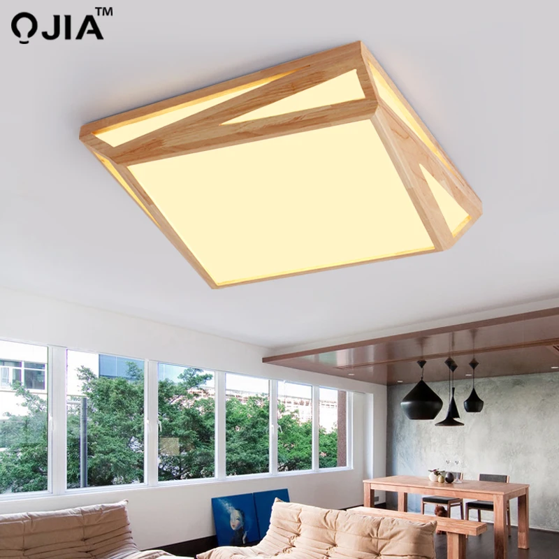 Us 93 84 49 Off New Design Led Wooden Ceiling Lights For Living Room Bedroom Balcony Corridor Kitchen Lighting Fixtures In Ceiling Lights From