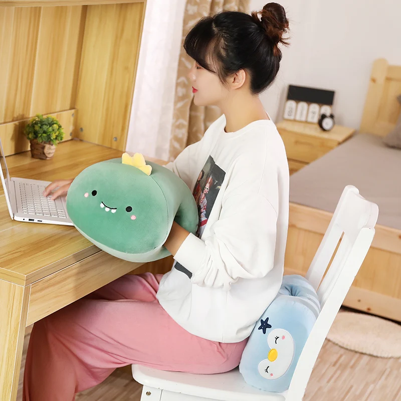 30 см Kawaii плюшевый динозавр лягушка подушка игрушки плюшевая собака Пингвин грелка для рук кукла игрушки подарки на день рождения для детей