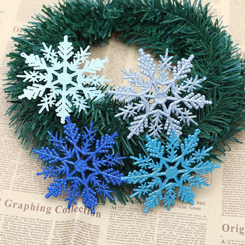 4m Paper Artificial Snowflakes Garland Frozen Party Supplies
