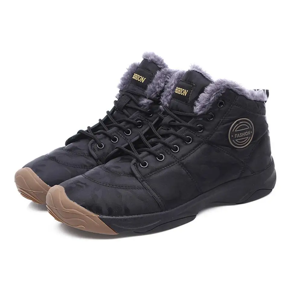 New Camouflage Winter Warm Thick Plush Snow Boots Men Waterproof Non-slip Wear Shoes Men Outdoor Hiking Boots Plus Size 38-46 New Camouflage Winter Warm Thick Plush Snow Boots Men Waterproof Non-slip Wear Shoes Men Outdoor Hiking Boots Plus Size 38-46