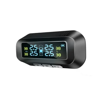 

Car Tire Sensor Solar Charging Car TPMS Tire Pressure Monitoring System HD Digital Auto Alarm tool Wireless Real-time Tester