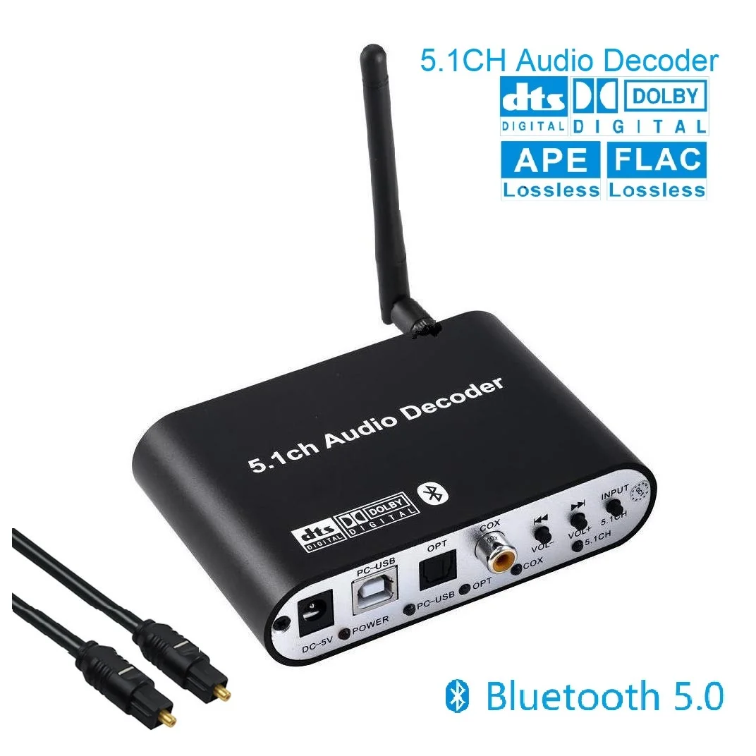 Digital 5.1 EU Audio Decoder Dolby DTS/AC3 Audio Converter Gear LPCM To 5.1 Analog Sound Adapter Amplifier Converter audio converter adapter,audio converter,audio decoder