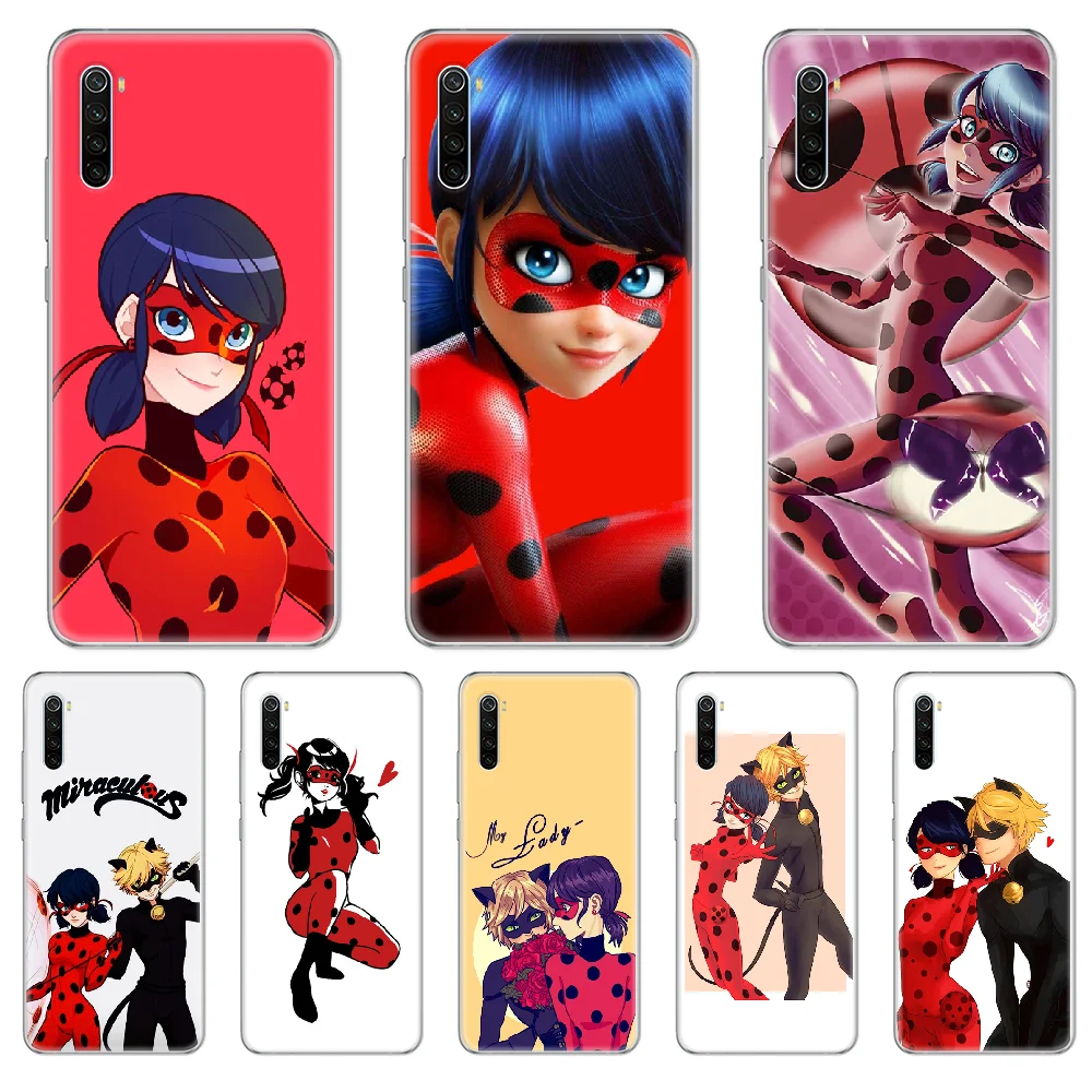 Чехол для телефона Seven Star Ladybug Girl чехол xiaomi Redmi 3S 4A 5A 6A 5 Plus 4X 7 8 8a CC9 K20 Pro K30 прозрачный